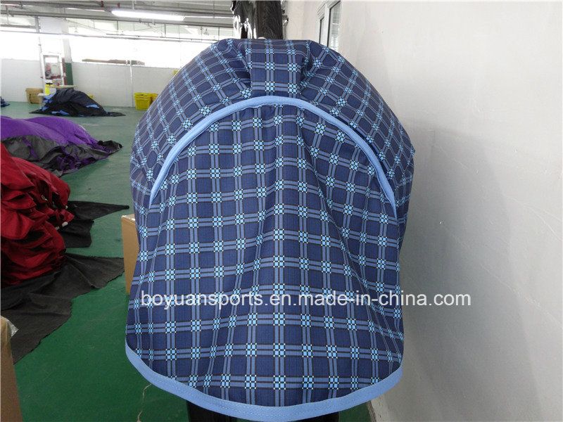 2016 New Design 600d Waterproof and Breathable Winter Horse Rug with Detachable Neck Cover